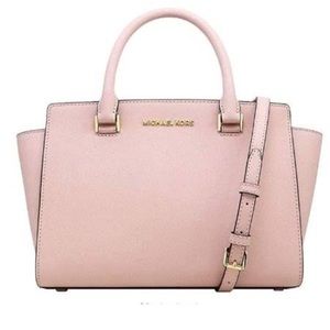 Michael Kors Selma Saffiano Leather Medium Sachel
